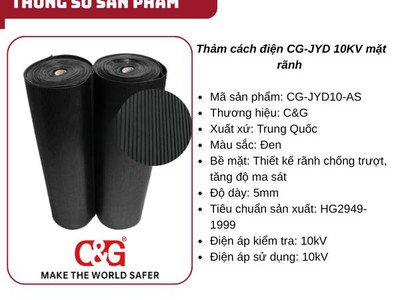 Thảm cách điện CG-JYD 10KV 3