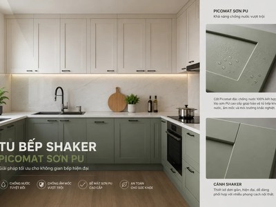 Tủ Bếp Shaker Là Gì Đặc Điểm, Báo Giá Mẫu Đẹp Hiện Đại 5