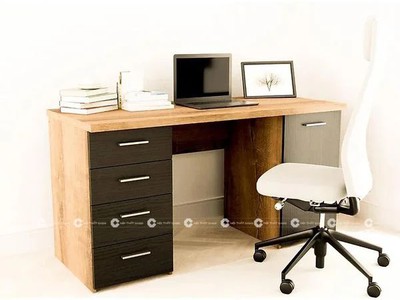 Bàn Làm Việc Tại Nhà Gỗ MDF Có Hộc Kéo Đựng Tài Liệu Tiện Dụng 2