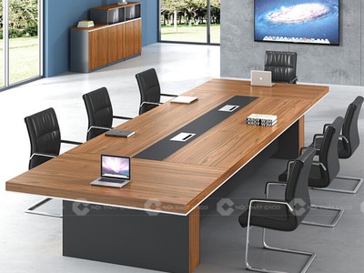 Bàn Họp Văn Phòng Gỗ MDF Hiện Đại Cho 6 - 8 Người 1