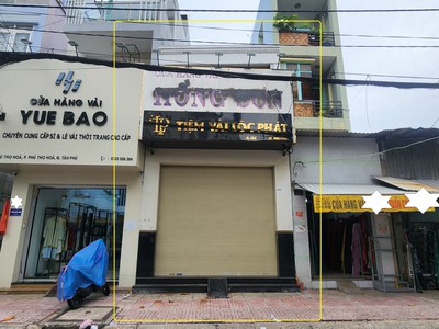 Cho thuê nhà mặt tiền chợ vải phú thọ hòa q.tân phú 88m , 2tầng 1