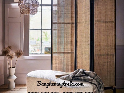 Bình phong mây tre đan 3