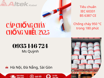 Cáp Chống Cháy Chống Nhiễu Altek Kabel Giá Tốt Dùng Cho Hệ Thống Báo Cháy 2