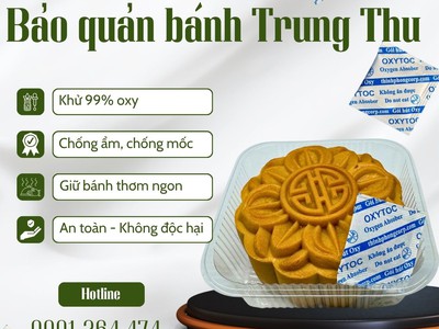 Gói hút oxy - Oxytoc - Bí Quyết Bảo Quản Bánh Trung Thu 1