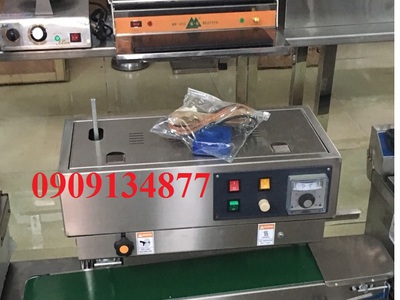 Máy hàn miệng bao bì phân bón lá liên tục, máy hàn mép túi nước dạng đứng FR900 0