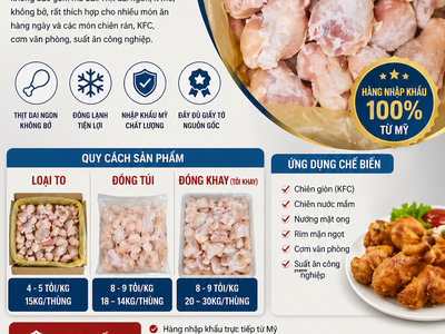 Đùi tỏi gà Mỹ ngon sạch chất lượng cao 0