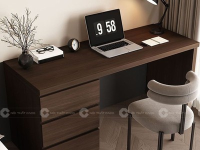 Bàn Làm Việc Tại Nhà Gỗ MDF 3 Hộc Kéo Tiện Dụng 2