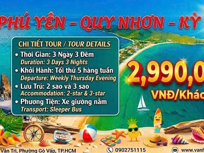 Phú Yên - Quy Nhơn - Kỳ Co 3n3đ 2026 sgc 2