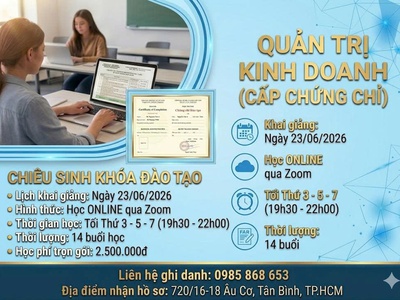 Khóa học chứng chỉ Quản Trị kinh Doanh 0