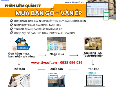 Phần mềm quản lý kinh doanh kho Gỗ - Ván Ép - Pallet 0