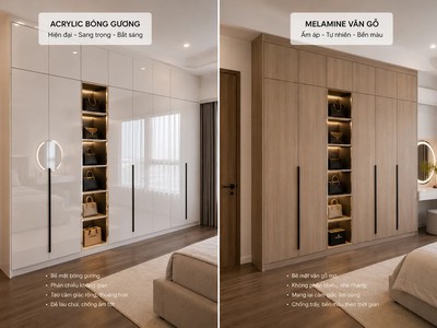 Tủ Quần Áo Acrylic Đẹp, Hiện Đại   Mẫu Tủ Acrylic Phòng Ngủ 4