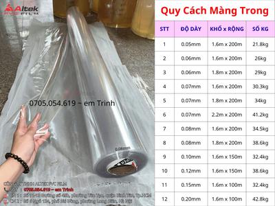 Nhà phân phối cuộn nhựa pvc giá sỉ - Altek Pvc Film 1