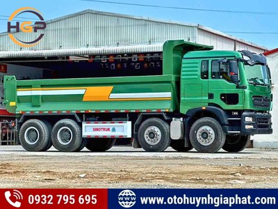 Xe tải ben HOWO TX350 4 chân thùng U giá tốt 2