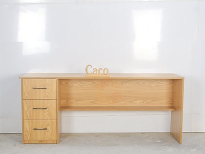 Bàn Làm Việc Tại Nhà Gỗ MDF Phủ Melamine Vân Gỗ Sồi Cao Cấp 2