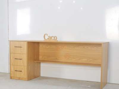 Bàn Làm Việc Tại Nhà Gỗ MDF Phủ Melamine Vân Gỗ Sồi Cao Cấp 1