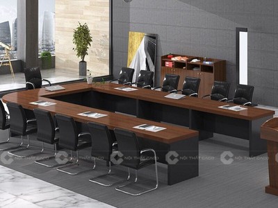 Bàn Họp Gỗ Công Nghiệp Chữ U Hiện Đại Đa Dạng Màu Sắc 2
