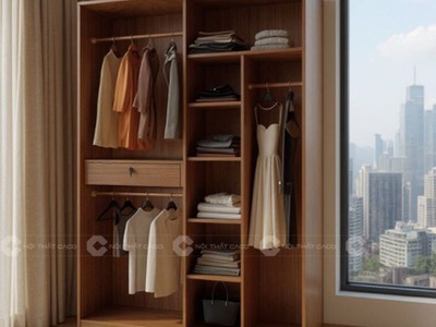 Tủ Quần Áo Gỗ Công Nghiệp TAM089 Hiện Đại Cho Phòng Ngủ 0