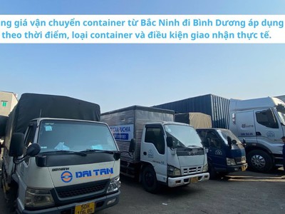 Giá vận chuyển container từ Bắc Ninh đi Bình Dương 0