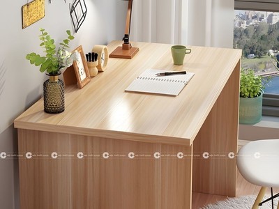 Bàn Làm Việc Tại Nhà Gỗ MDF Thiết Kế Không Hộc Nhỏ Gọn 0