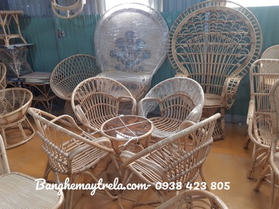 Ghế đơn mây đuôi công 5