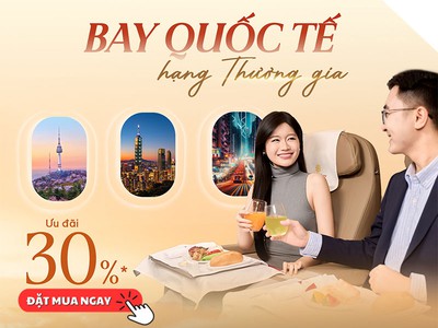 Sun PhuQuoc Airways giảm 30 hạng thương gia chặng quốc tế 0