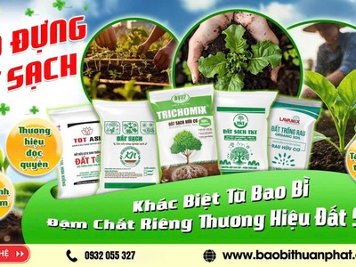 Bao bì đựng đất sạch, phân bón, phân trùn quế 0