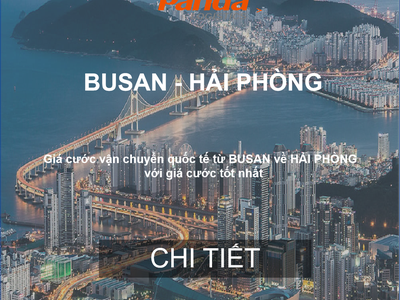 Cước Vận Chuyển Hàng Từ Busan Về Hải Phòng 0