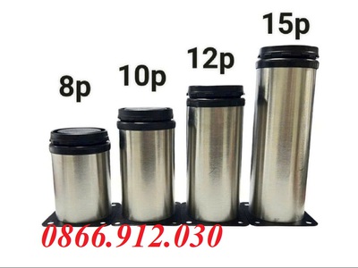 Chân inox phi 50 có tăng chỉnh 60mm đến 200mm 6