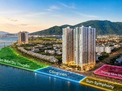 Symphony 5 Đà Nẵng - Căn hộ ven sông Hàn - Pháp lý rõ ràng - Giá Từ 2x Tỷ 0
