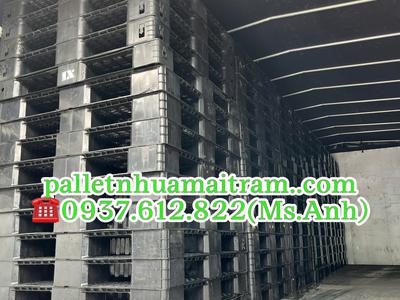 Thanh Lý Pallet Nhựa Cũ Nhập Khẩu Bền Đẹp Giá Rẻ Tận Nóc 4