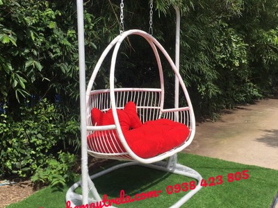 Xích đu đôi nhựa giả mây 8