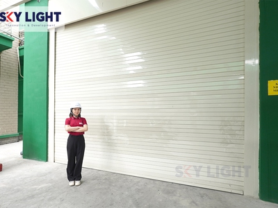 Lắp đặt cửa cuốn chống cháy Sky Light tại Hà Nội 0
