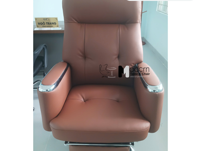 Ghế lãnh đạo nệm da ngả lưng có gác chân cao cấp CR06002-P tại HCM 1
