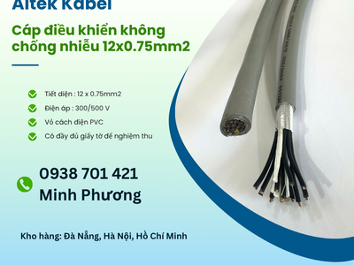Cáp điều khiển không lưới chống nhiễu 12x0.75mm2 giá tốt Hà Nội, Hải Phòng, Bắc Ninh 1