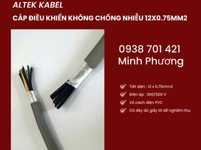 Cáp điều khiển không lưới chống nhiễu 12x0.75mm2 giá tốt Hà Nội, Hải Phòng, Bắc Ninh 2