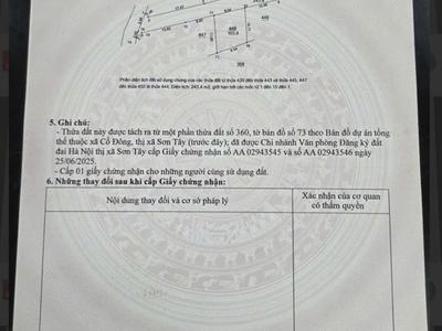A HÙNG mở thêm cơ sở kinh doanh cần bán lô đất trung tâm CNC Hòa lạc 1