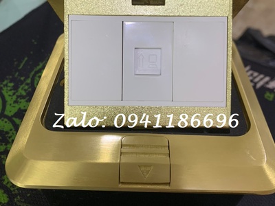 Sẵn số lượng Bộ đế âm sàn 1 ổ điện HDMI Lan hãng Ancomteck mã ACT-FL 8