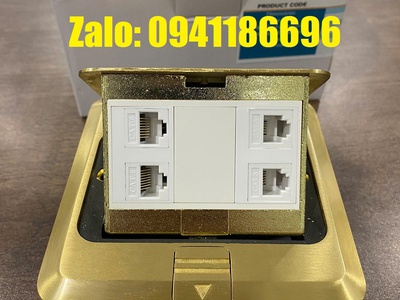 Sẵn số lượng Bộ đế âm sàn 1 ổ điện HDMI Lan hãng Ancomteck mã ACT-FL 3