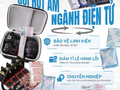 Gói hút ẩm Silicagel cho bo mạch điện tử giá sỉ 0