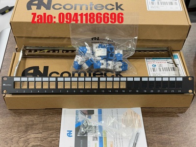 Phân phối Patch panel 48 cổng Cat6 UTP 2U mã ACT-48S2U, ACT-JK28-C6-US chính hãng ANCOMTECK 2
