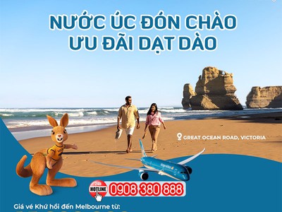 Bay Sydney, Melbourne, Perth giá tốt với Vietnam Airlines 0