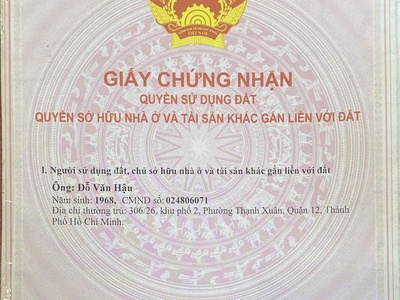 Chính chủ cần bán gấp đất thạnh xuân 33, quận 12 giá chỉ 1,6 tỷ 3