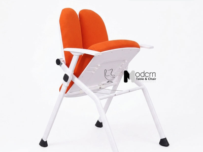 Ghế đào tạo nệm vải tựa lưng đôi gấp gọn CT01003-F tại HCM 1