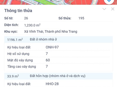 Lô đất hẻm Thái Thông, đối diện Nha Trang Xưa 2