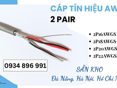 Cáp Tín Hiệu 2 Pair Giá Cạnh Tranh Phân Phối Gia Lai, Kon Tum, Đắk Lắk 2