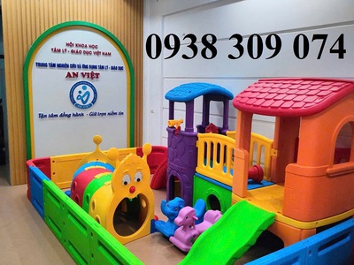 Nhà banh nhựa lắp ráp trẻ em, quây bóng nhựa mầm non 3