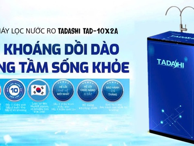 Máy lọc nước RO cao cấp 2 vòi khoáng-tinh khiết TAD-10X2A 0