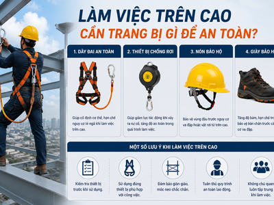 Làm Việc Trên Cao Cần Trang Bị Gì Để Đảm Bảo An Toàn 0