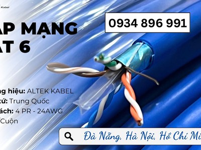 Cung Cấp Cáp Mạng Altek Kabel Cat6 Tại Quảng Nam, Quảng Ngãi, Bình Định Giá Cạnh Tranh 0