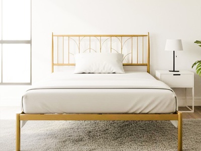 Giường sắt nhỏ khung gọn nhẹ, một người tự dịch chuyển vệ sinh dễ dàng 2